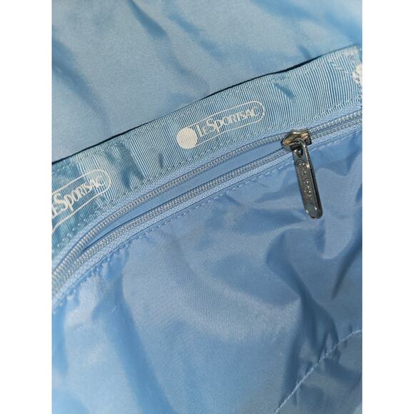 LeSportsac Coated Nylon Backpack Blue 12x13x3.5 - Picture 10 of 12